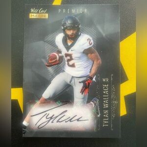 2021 Wild Card Matte Premier Tylan Wallace Auto #MBA Card